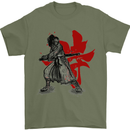 Samurai Spirit MMA Mixed Martial Arts Mens T-Shirt Cotton Gildan Military Green