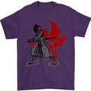 Samurai Spirit MMA Mixed Martial Arts Mens T-Shirt Cotton Gildan Purple