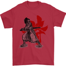 Samurai Spirit MMA Mixed Martial Arts Mens T-Shirt Cotton Gildan Red