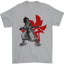 Samurai Spirit MMA Mixed Martial Arts Mens T-Shirt Cotton Gildan Sports Grey