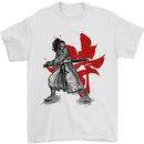 Samurai Spirit MMA Mixed Martial Arts Mens T-Shirt Cotton Gildan White