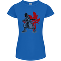 Samurai Spirit MMA Mixed Martial Arts Womens Petite Cut T-Shirt Royal Blue