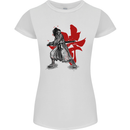 Samurai Spirit MMA Mixed Martial Arts Womens Petite Cut T-Shirt White