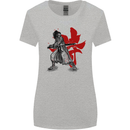 Samurai Spirit MMA Mixed Martial Arts Womens Wider Cut T-Shirt Sports Grey