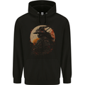Samurai Storm Japanese Fantasy Warrior Childrens Kids Hoodie Black