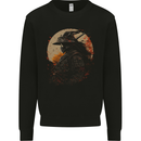 Samurai Storm Japanese Fantasy Warrior Mens Sweatshirt Jumper Black