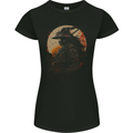 Samurai Storm Japanese Fantasy Warrior Womens Petite Cut T-Shirt Black