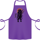 Samurai Sun  MMA Warrior Cotton Apron 100% Organic Purple