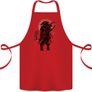 Samurai Sun  MMA Warrior Cotton Apron 100% Organic Red