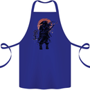 Samurai Sun  MMA Warrior Cotton Apron 100% Organic Royal Blue