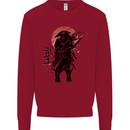 Samurai Sun  MMA Warrior Kids Sweatshirt Jumper Red
