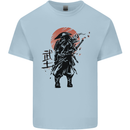 Samurai Sun  MMA Warrior Kids T-Shirt Childrens Light Blue