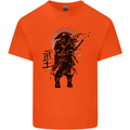 Samurai Sun  MMA Warrior Kids T-Shirt Childrens Orange