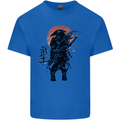Samurai Sun  MMA Warrior Kids T-Shirt Childrens Royal Blue