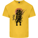Samurai Sun  MMA Warrior Kids T-Shirt Childrens Yellow