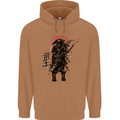 Samurai Sun  MMA Warrior Mens 80% Cotton Hoodie Caramel Latte