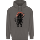 Samurai Sun  MMA Warrior Mens 80% Cotton Hoodie Charcoal