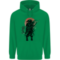 Samurai Sun  MMA Warrior Mens 80% Cotton Hoodie Irish Green