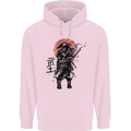 Samurai Sun  MMA Warrior Mens 80% Cotton Hoodie Light Pink