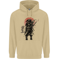 Samurai Sun  MMA Warrior Mens 80% Cotton Hoodie Sand