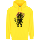 Samurai Sun  MMA Warrior Mens 80% Cotton Hoodie Yellow