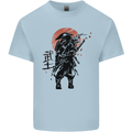Samurai Sun  MMA Warrior Mens Cotton T-Shirt Tee Top Light Blue