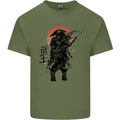 Samurai Sun  MMA Warrior Mens Cotton T-Shirt Tee Top Military Green