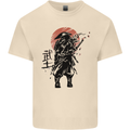 Samurai Sun  MMA Warrior Mens Cotton T-Shirt Tee Top Natural
