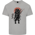 Samurai Sun  MMA Warrior Mens Cotton T-Shirt Tee Top Sports Grey