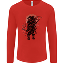 Samurai Sun  MMA Warrior Mens Long Sleeve T-Shirt Red