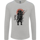 Samurai Sun  MMA Warrior Mens Long Sleeve T-Shirt Sports Grey