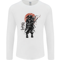 Samurai Sun  MMA Warrior Mens Long Sleeve T-Shirt White