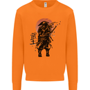 Samurai Sun  MMA Warrior Mens Sweatshirt Jumper Orange