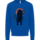 Samurai Sun  MMA Warrior Mens Sweatshirt Jumper Royal Blue