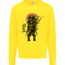 Samurai Sun  MMA Warrior Mens Sweatshirt Jumper Yellow