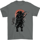 Samurai Sun  MMA Warrior Mens T-Shirt 100% Cotton Charcoal