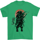 Samurai Sun  MMA Warrior Mens T-Shirt 100% Cotton Irish Green