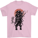 Samurai Sun  MMA Warrior Mens T-Shirt 100% Cotton Light Pink