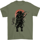Samurai Sun  MMA Warrior Mens T-Shirt 100% Cotton Military Green