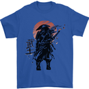 Samurai Sun  MMA Warrior Mens T-Shirt 100% Cotton Royal Blue