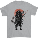Samurai Sun  MMA Warrior Mens T-Shirt 100% Cotton Sports Grey