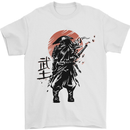 Samurai Sun  MMA Warrior Mens T-Shirt 100% Cotton White
