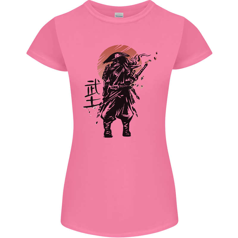 Samurai Sun  MMA Warrior Womens Petite Cut T-Shirt Azalea