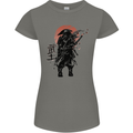 Samurai Sun  MMA Warrior Womens Petite Cut T-Shirt Charcoal
