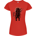 Samurai Sun  MMA Warrior Womens Petite Cut T-Shirt Red
