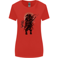 Samurai Sun  MMA Warrior Womens Wider Cut T-Shirt Red