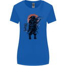 Samurai Sun  MMA Warrior Womens Wider Cut T-Shirt Royal Blue