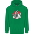 Samurai Tattoo Girl MMA Kenjutsu Kendo Iaido Childrens Kids Hoodie Irish Green