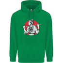 Samurai Tattoo Girl MMA Kenjutsu Kendo Iaido Childrens Kids Hoodie Irish Green