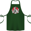 Samurai Tattoo Girl MMA Kenjutsu Kendo Iaido Cotton Apron 100% Organic Forest Green